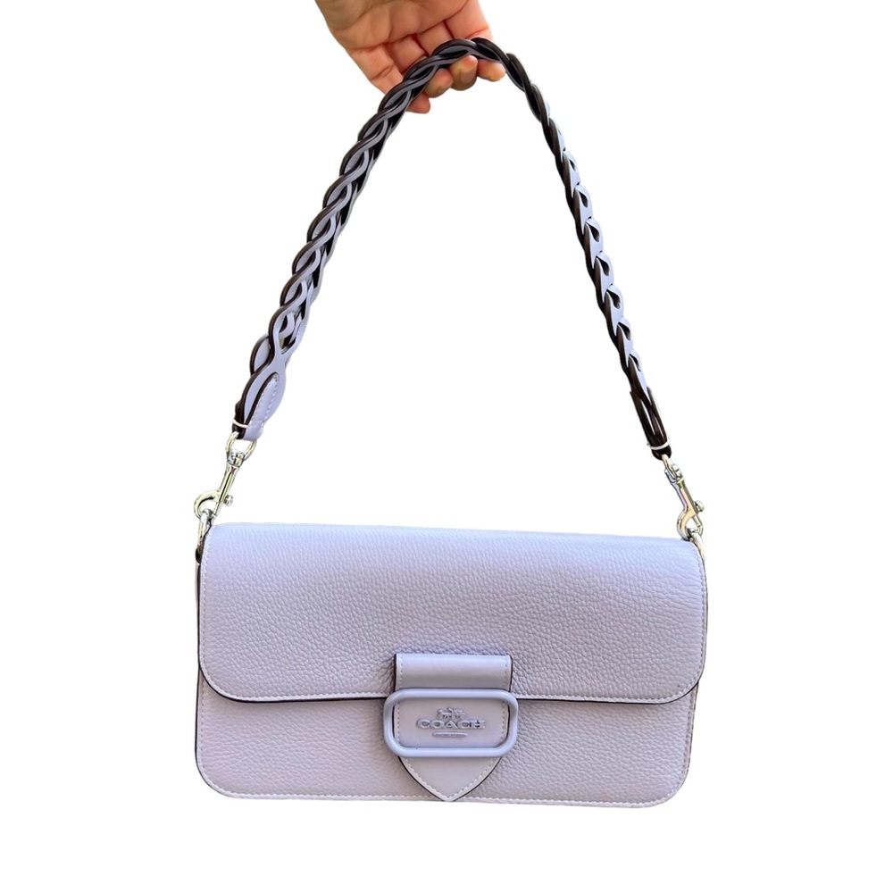 Coach Morgan Shoulder Bag “Silver / Mist” Cool Lavender